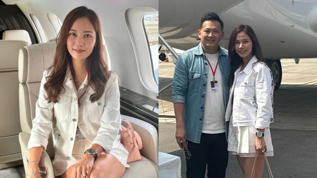 Former TVB star Zoey Sham flaunts wealth with Malaysian husband on private jet
