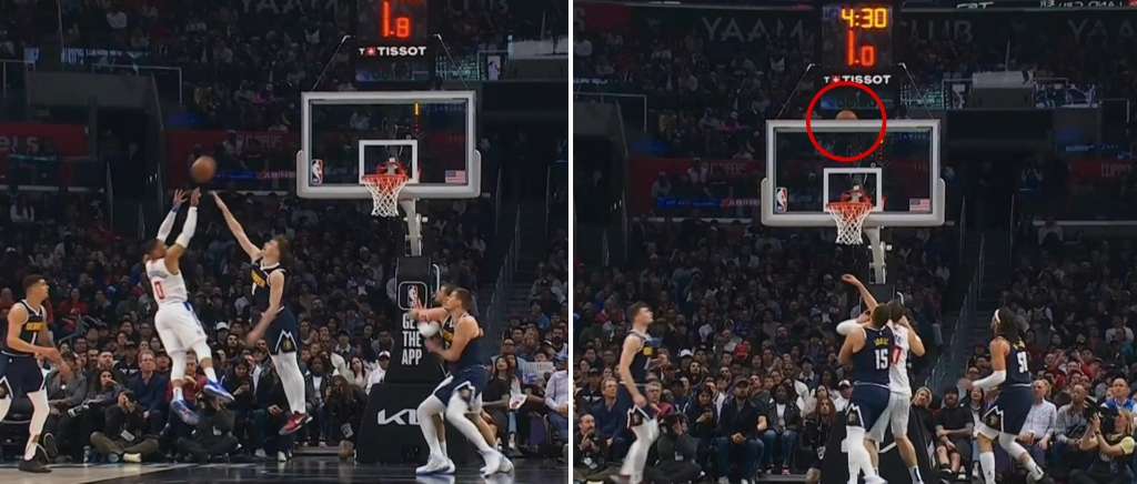 Russell Westbrook Somehow Shot The Ball Over The Backboard From The Block