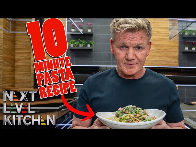Gordon Ramsay Makes a Pasta Dish with Household Ingredients in Just 10 Minutes