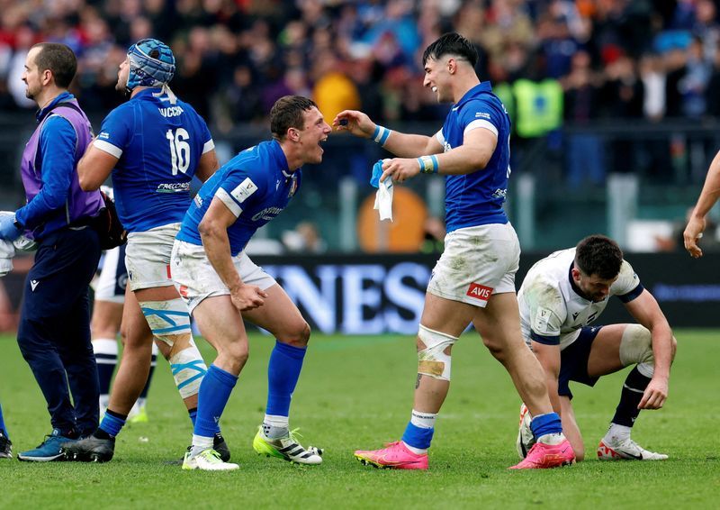 Rugby-Italy's Menoncello voted player of Six Nations