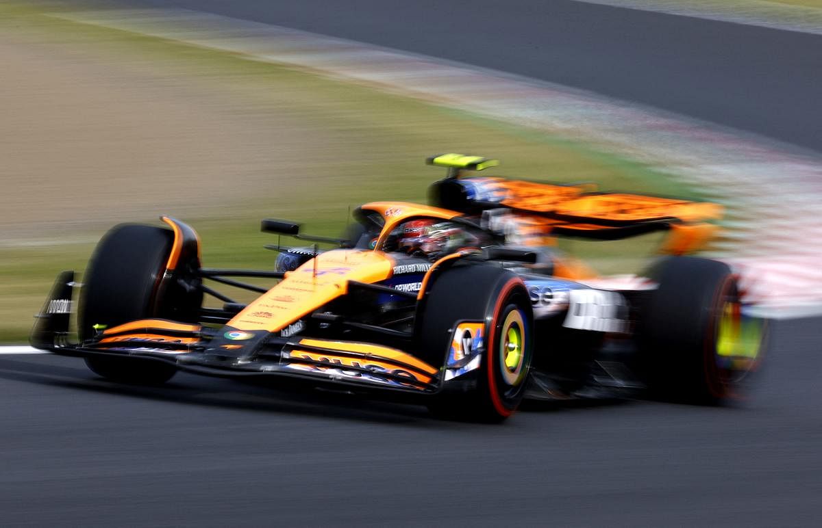 Motor Racing-McLaren's Norris eyes best chance to beat Red Bulls