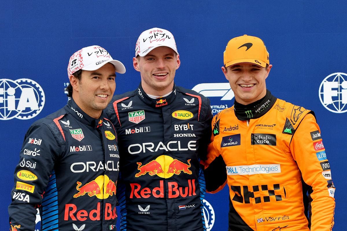 Formula One’s Max Verstappen takes pole for a third straight year at Japanese Grand Prix