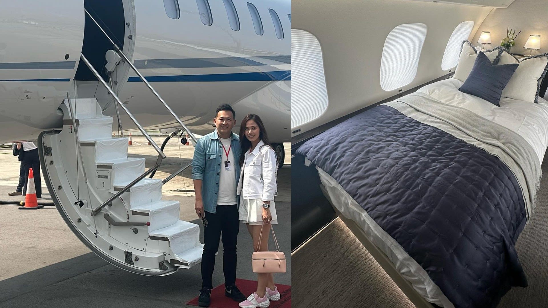 Ex TVB Actress Zoey Sham, Who Married A M’sian Tycoon, Shares Pics Of S$85mil Private Jet