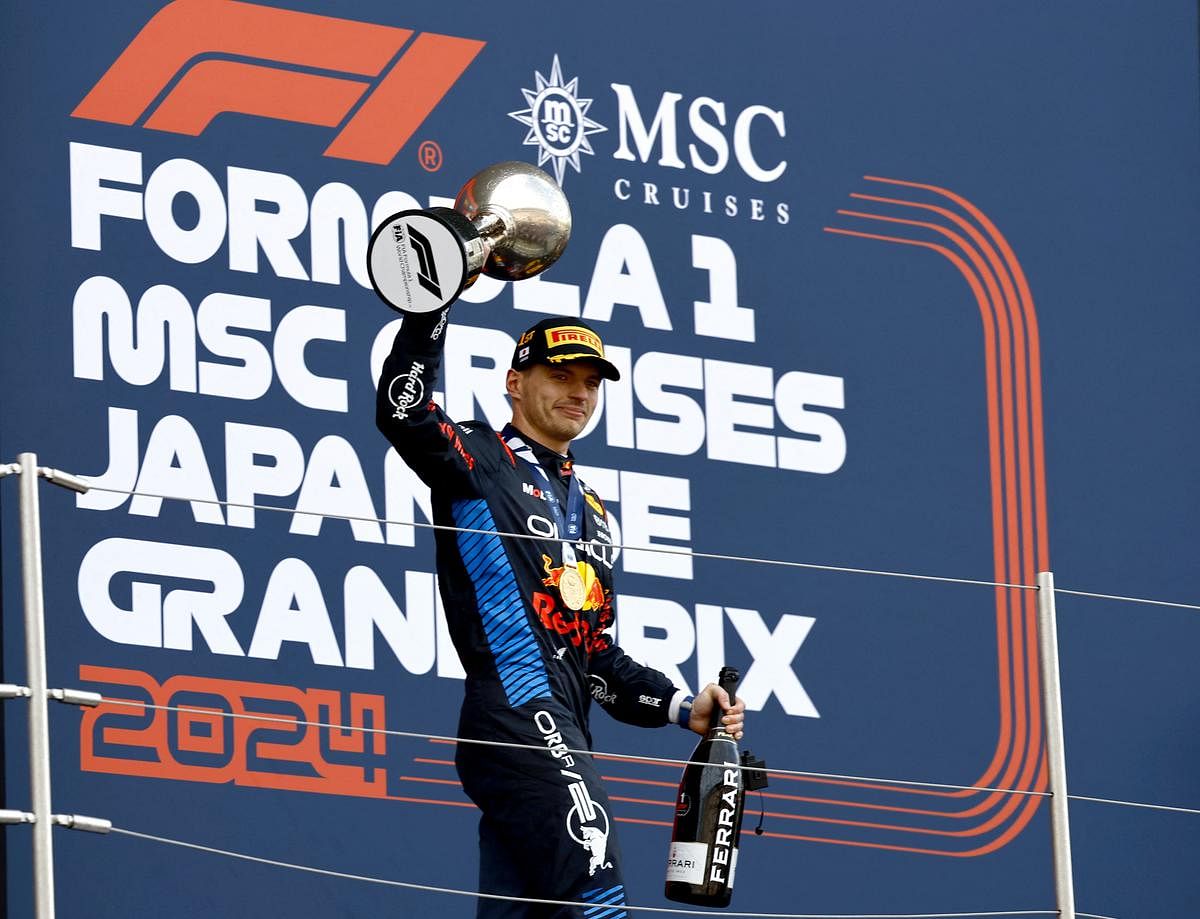 Formula One’s Max Verstappen leads Red Bull 1-2 at Japanese Grand Prix