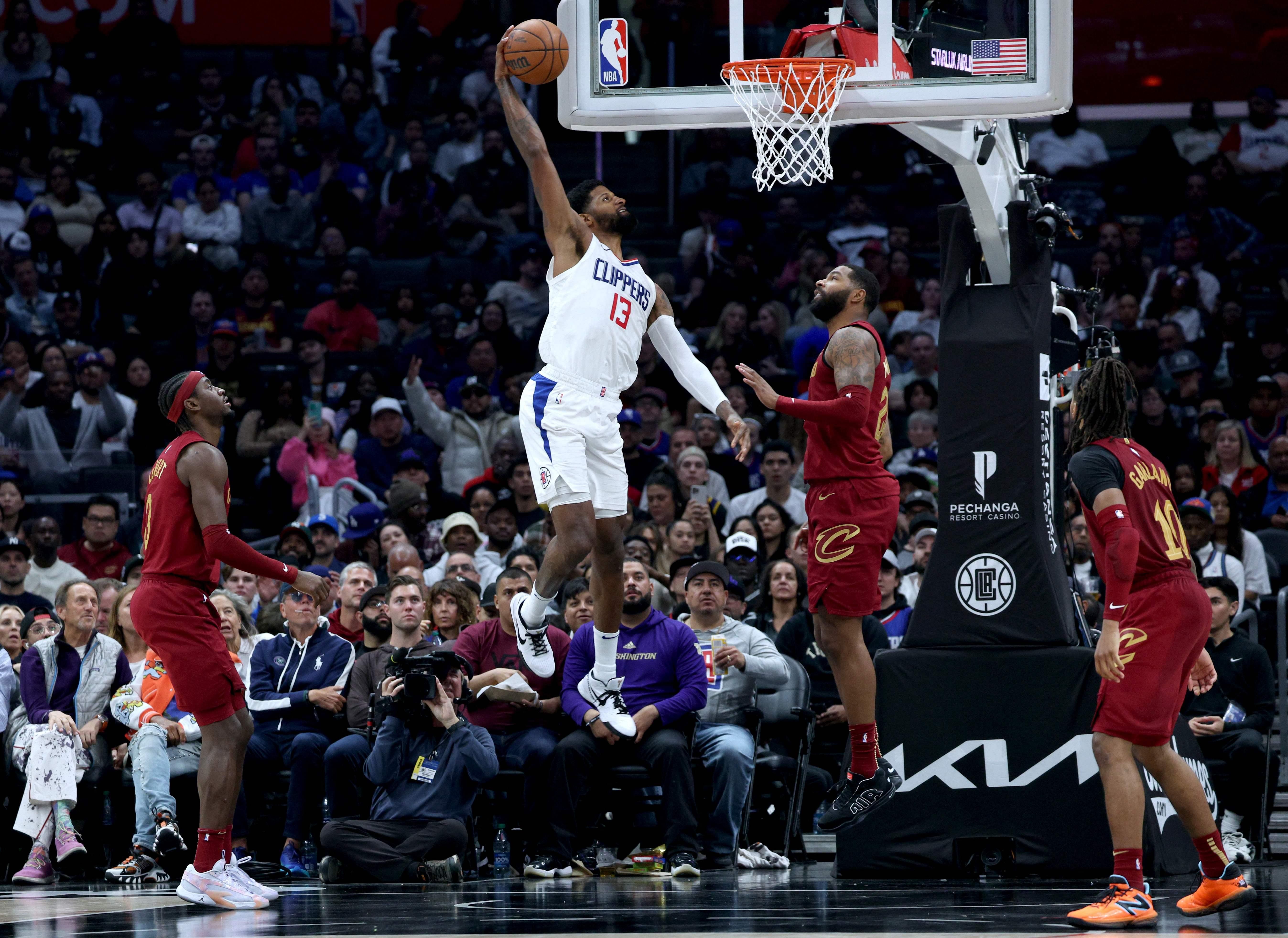 Paul George’s late show sparks Los Angeles Clippers over Cleveland Cavaliers in the NBA
