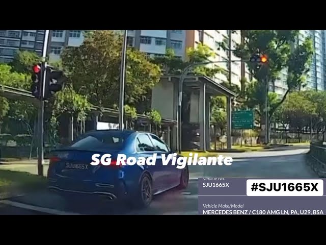 bukit batok west ave mercedes fail to conform to red light signal