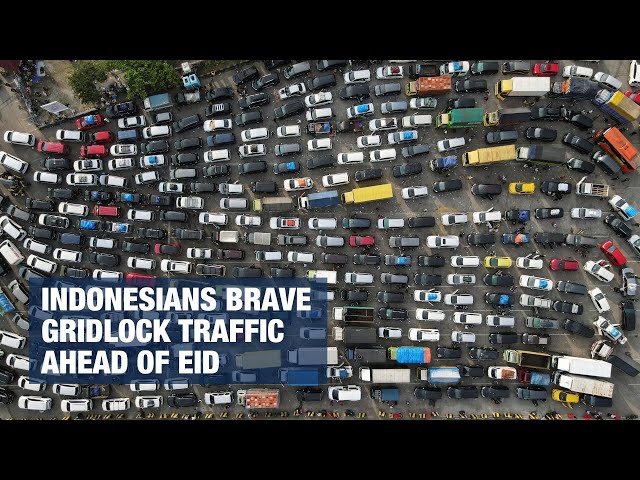 Millions of Indonesians head home for Eid, braving gridlock traffic