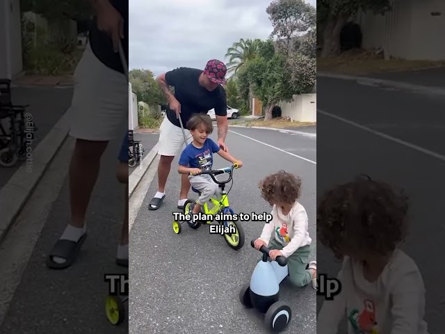 Helping My Paralysed Son Ride A Bike 💕