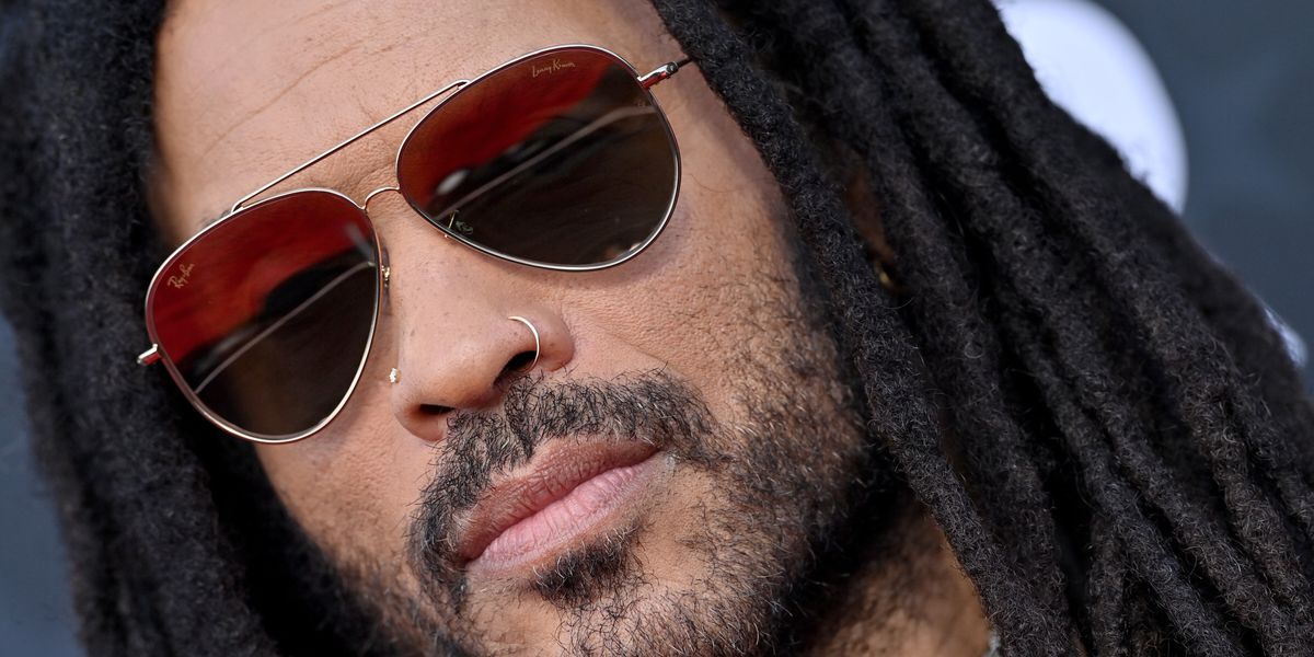Lenny kravitz goes full rockstar in leather-clad viral workout video