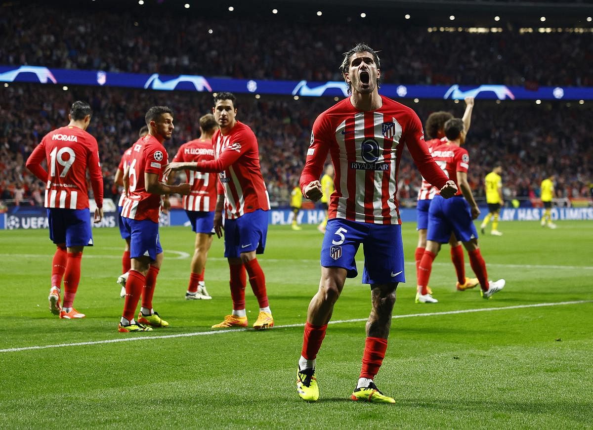 Atletico survive late Dortmund pressure to hold on for 2-1 win