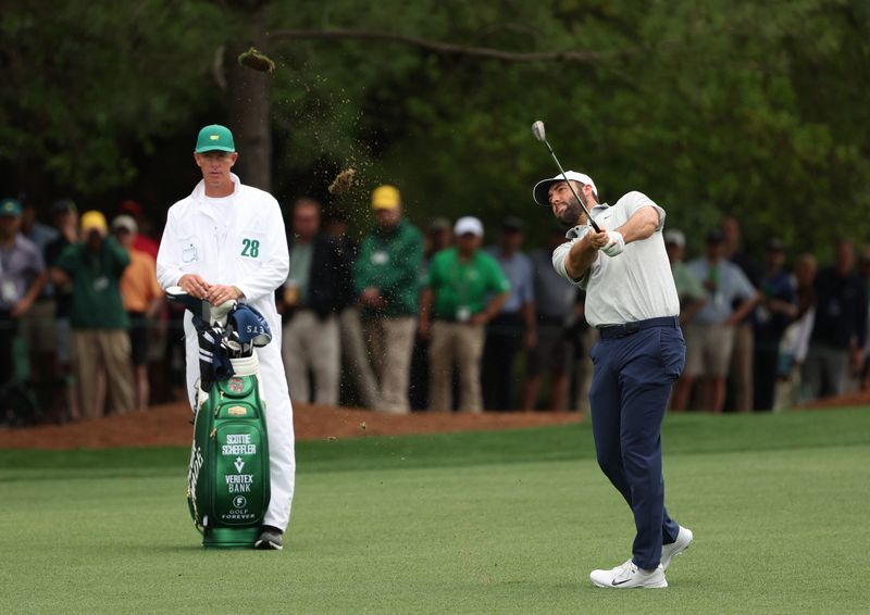 Golf-Scheffler keeps eyes on the prize, not Masters leaderboard