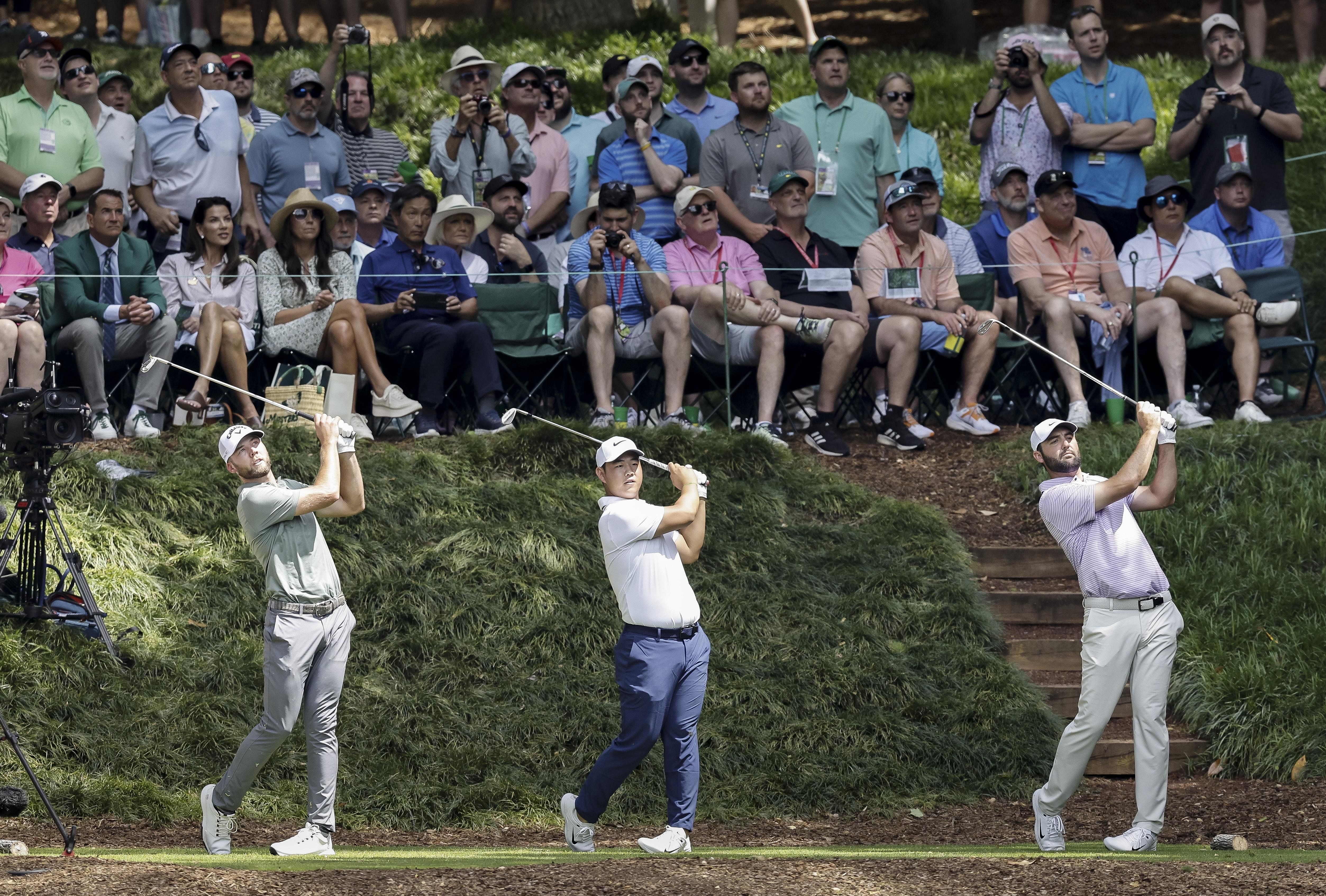 Scottie Scheffler, Rory McIlroy chase history as six share Masters lead