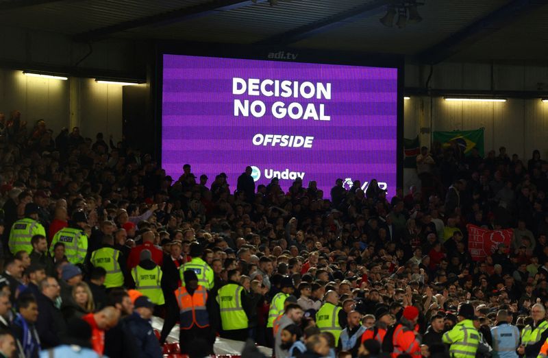 Soccer-Premier League to introduce semi-automated offside technology next season