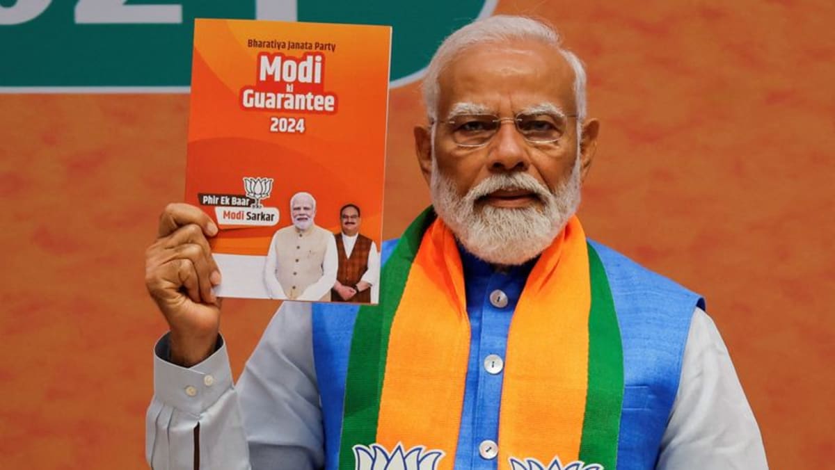 India's Modi promises to create jobs, boost infrastructure if BJP wins third term