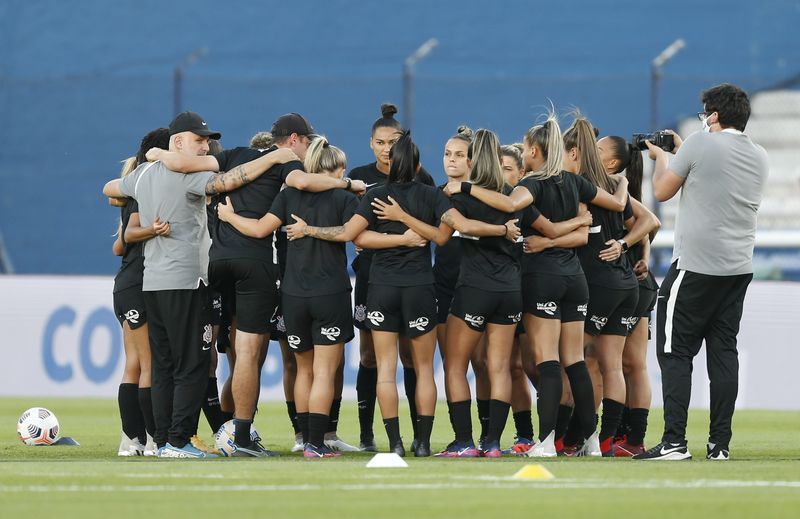 Soccer-Corinthians female players protest against Santos coach's return amid harassment allegations