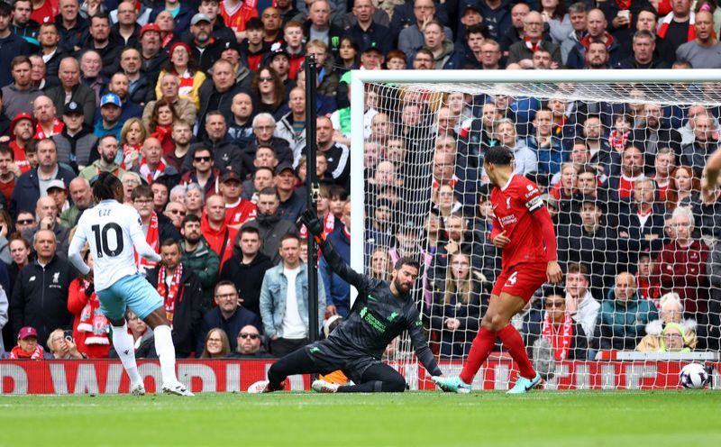 Soccer-Eze and Palace deal Liverpool big blow to title chances with 1-0 victory