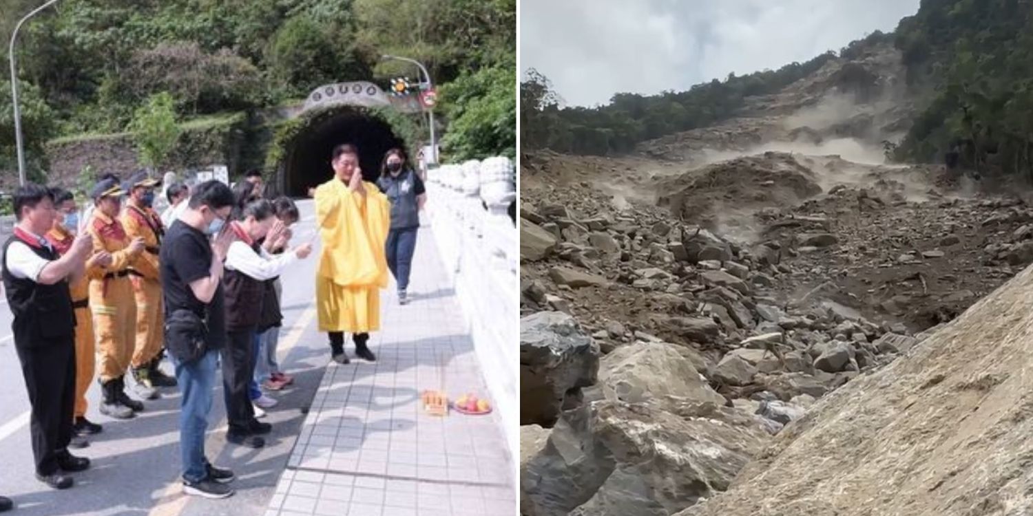 Search suspended for S’poreans missing in Taiwan quake after rocks fall on search team