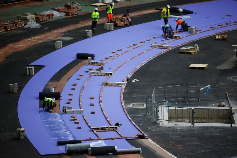 Olympics-Purple track for Paris should be "very, very good", say organisers