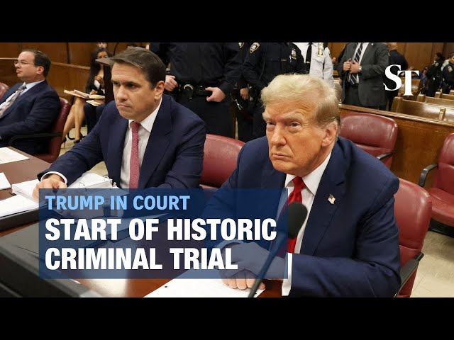 Trump’s historic criminal hush money trial kicks off in New York