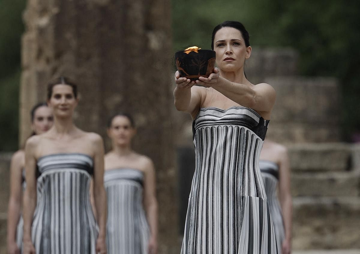 Paris 2024 torch lit in ancient Olympia, relay under way