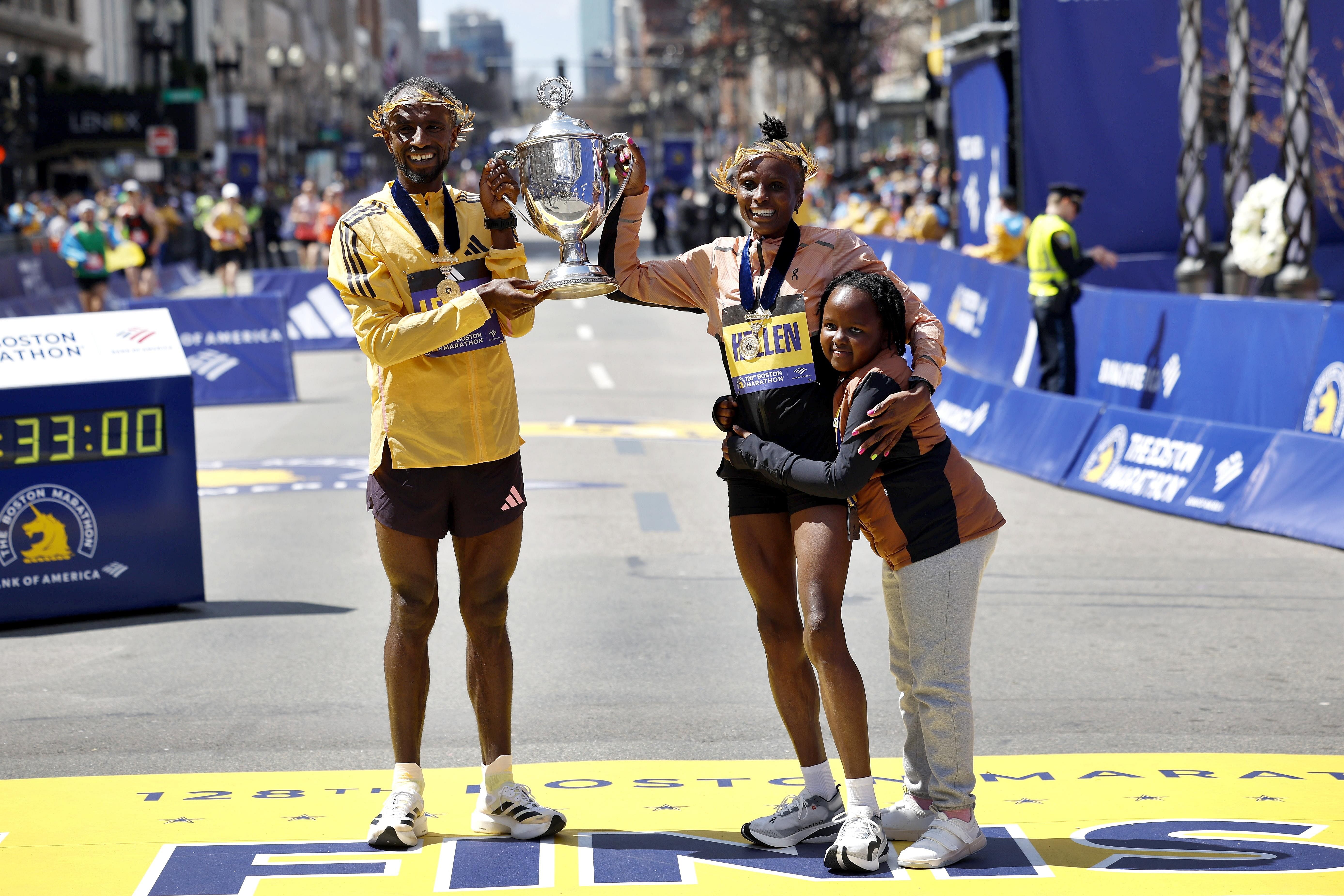 Sisay Lemma powers to Boston Marathon win, Hellen Obiri repeats as women's champ