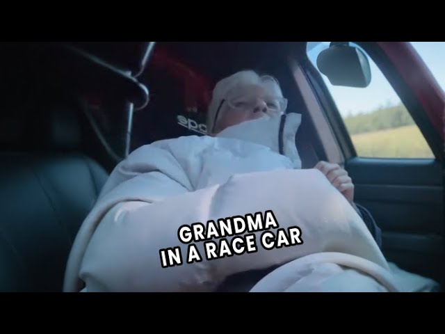 Gran Takes A Ride In Track Car 😂 | CATERS CLIPS