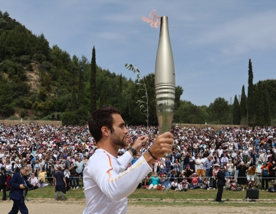 Paris 2024 Games torch relay launched in Olympics birthplace