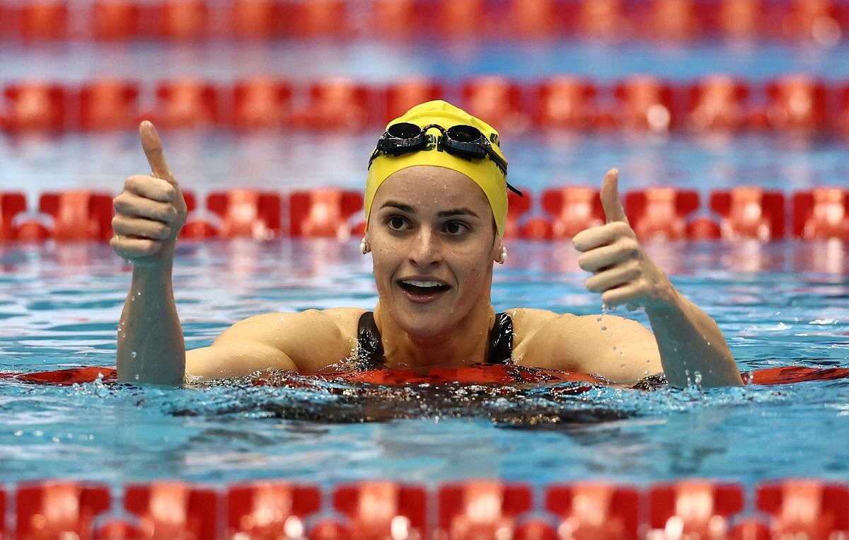 Australia's McKeown breaks Rice's 400 medley record