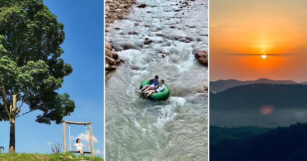 This 180-Acre 'Glamp' Site In Pahang Has A Waterfall, Tubing, & Stunning Sunrises
