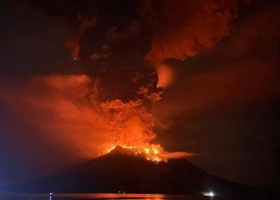Mt Ruang: Last eruptions before Wednesday occurred in 2002, 1949