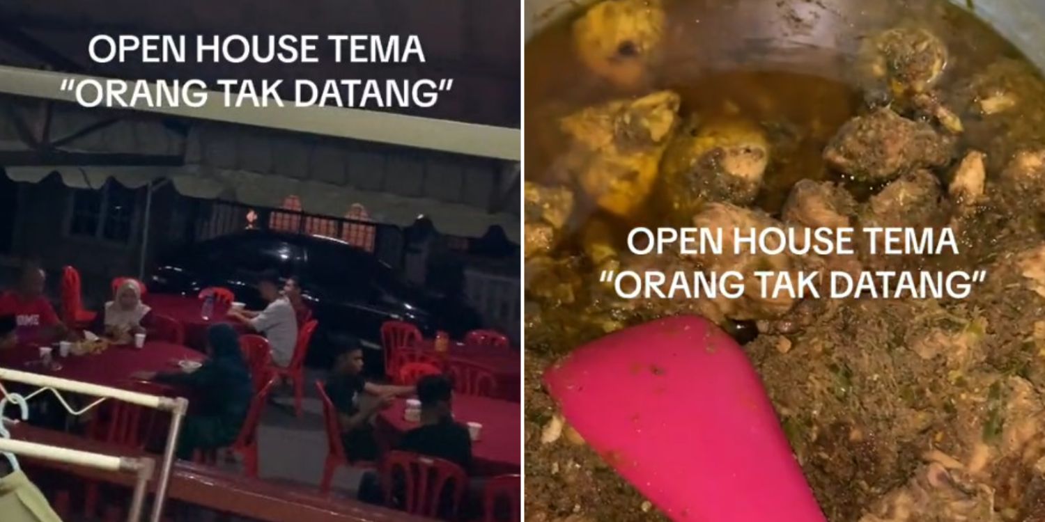M’sian man invites 45 friends to hari raya open house but only a few guests show up