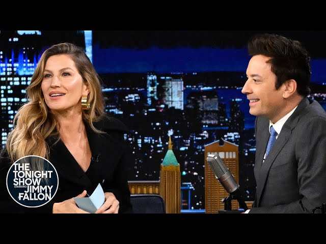 Gisele Bündchen Quizzes Jimmy on Popular Portuguese Phrases | The Tonight Show Starring Jimmy Fallon