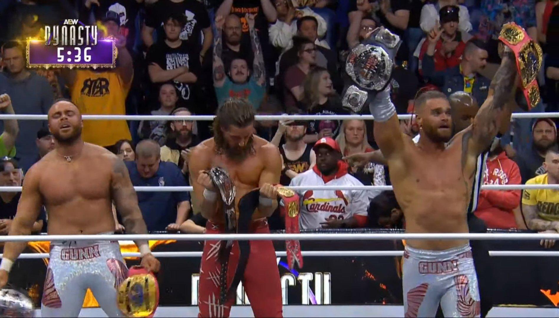 Bullet Club Gold Become the Inaugural Unified World Trios Champions at AEW Dynasty