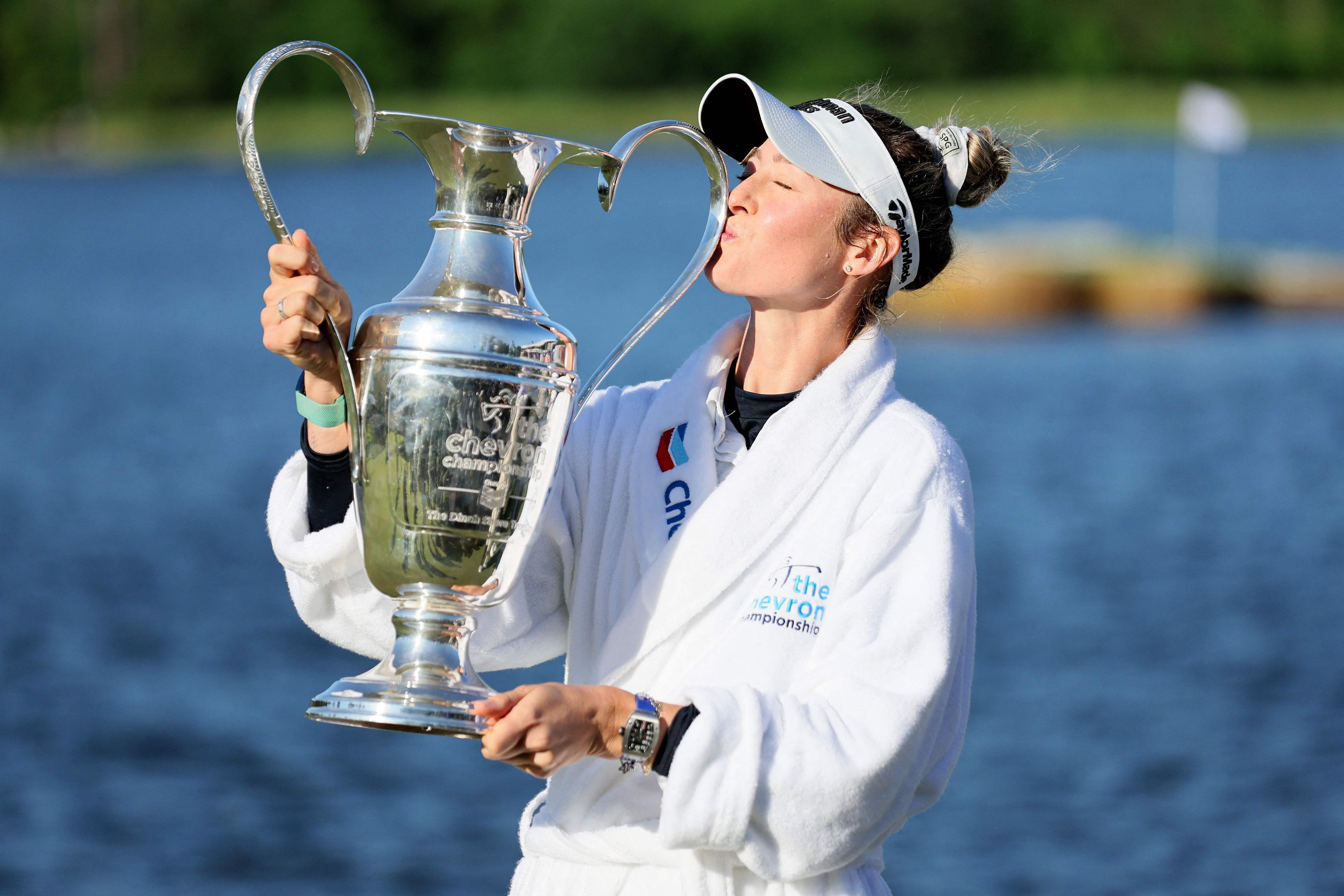 Nelly Korda captures golf’s Chevron crown for second major, record fifth straight win