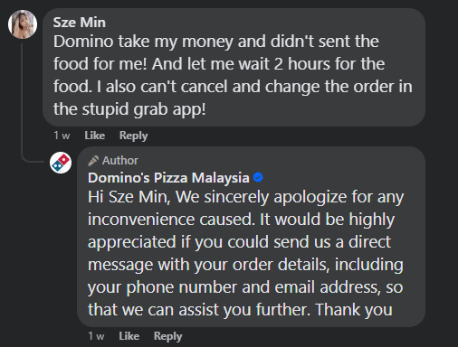 Things Take A Funny Turn As Domino’s Customer Complains Pizza Has Not Been Delivered After A Week