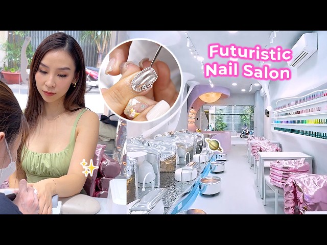 I Visited a Futuristic Nail Salon ✨💅🏻