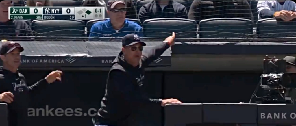 Aaron Boone Got Ejected Because A Fan Yelled At The Umpire