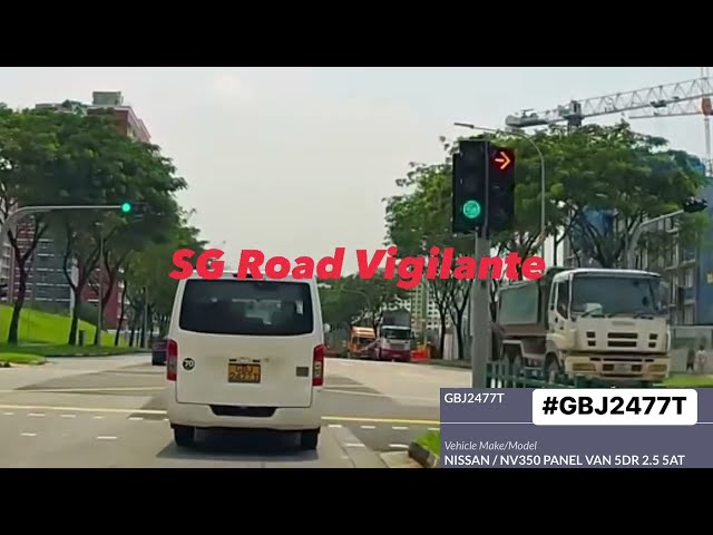 bukit batok west ave nissan fail to conform to red light signal