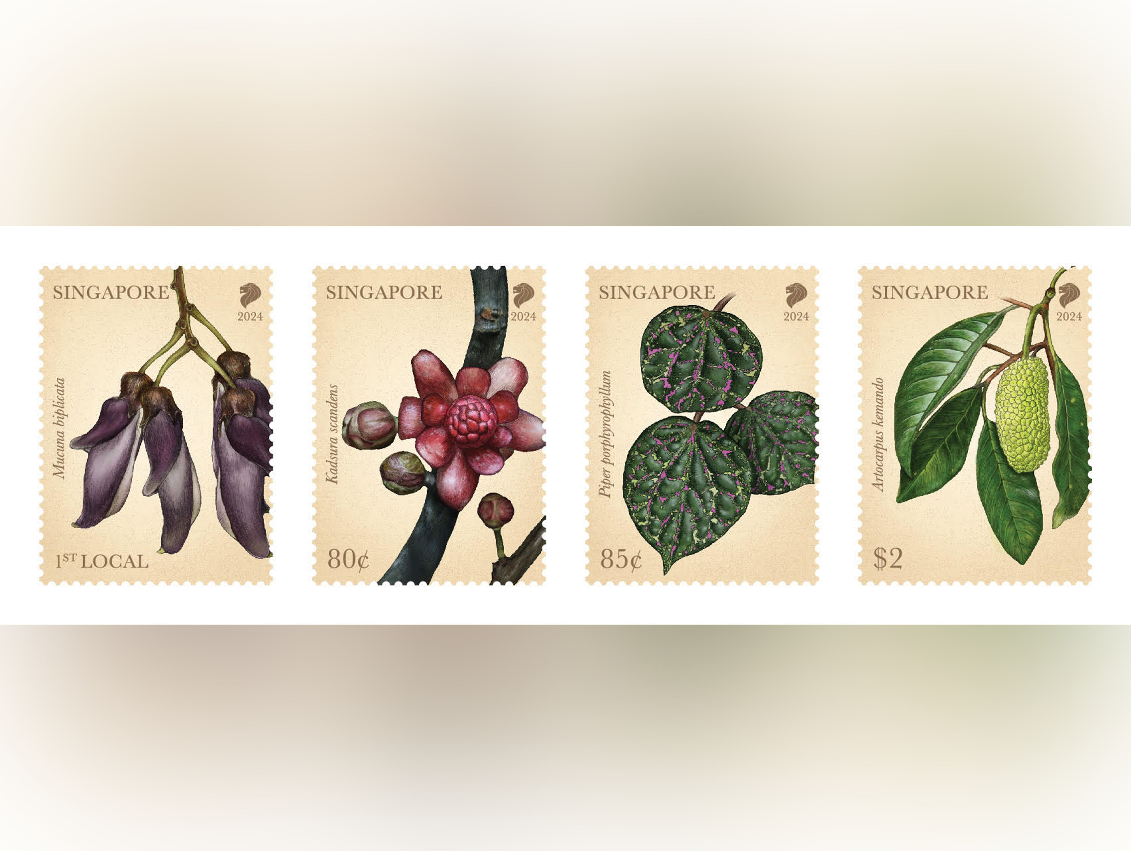 SingPost issues new stamps featuring critically endangered local flora