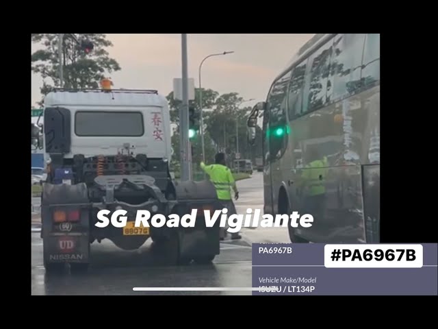 brickland road private bus hit & run on prime mover