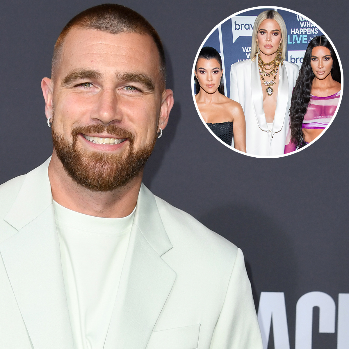 You Have to See Travis Kelce's Reaction to Kardashian-Jenner Family Comparison