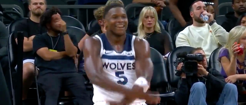 Anthony Edwards Did A DX Crotch Chop During The Wolves’ Game 3 Win Over The Suns