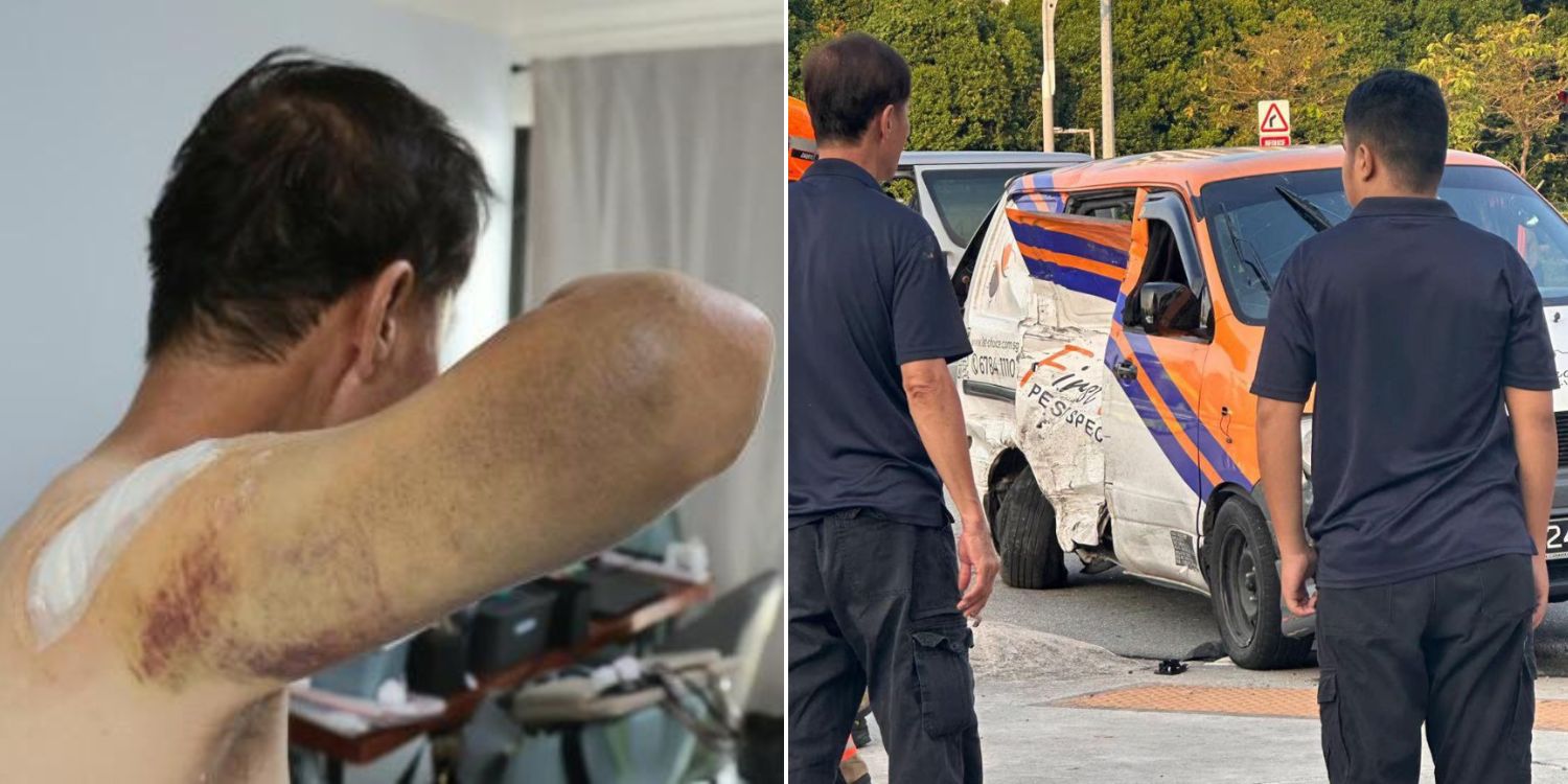 ‘An inch closer & it would’ve been me’: van driver in Tampines accident says He’s lucky to survive