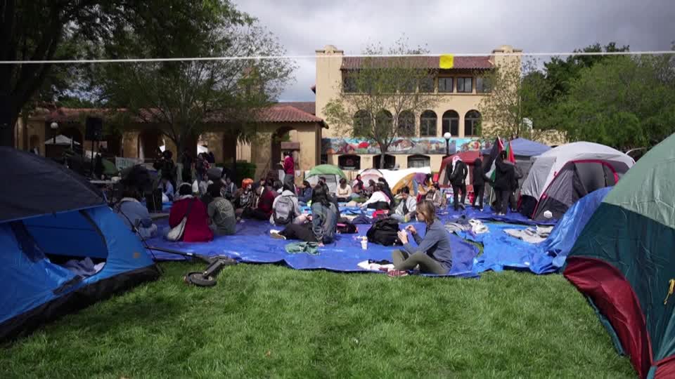 Stanford students join pro-palestinian campus protests
