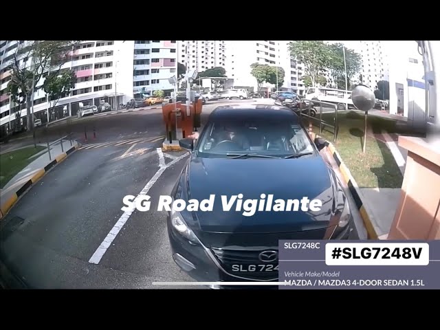 hougang view phv mazda tailgate camcar out of carpark