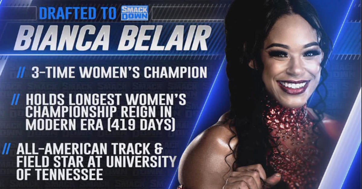 WWE Draft: Bianca Belair Drafted to SmackDown