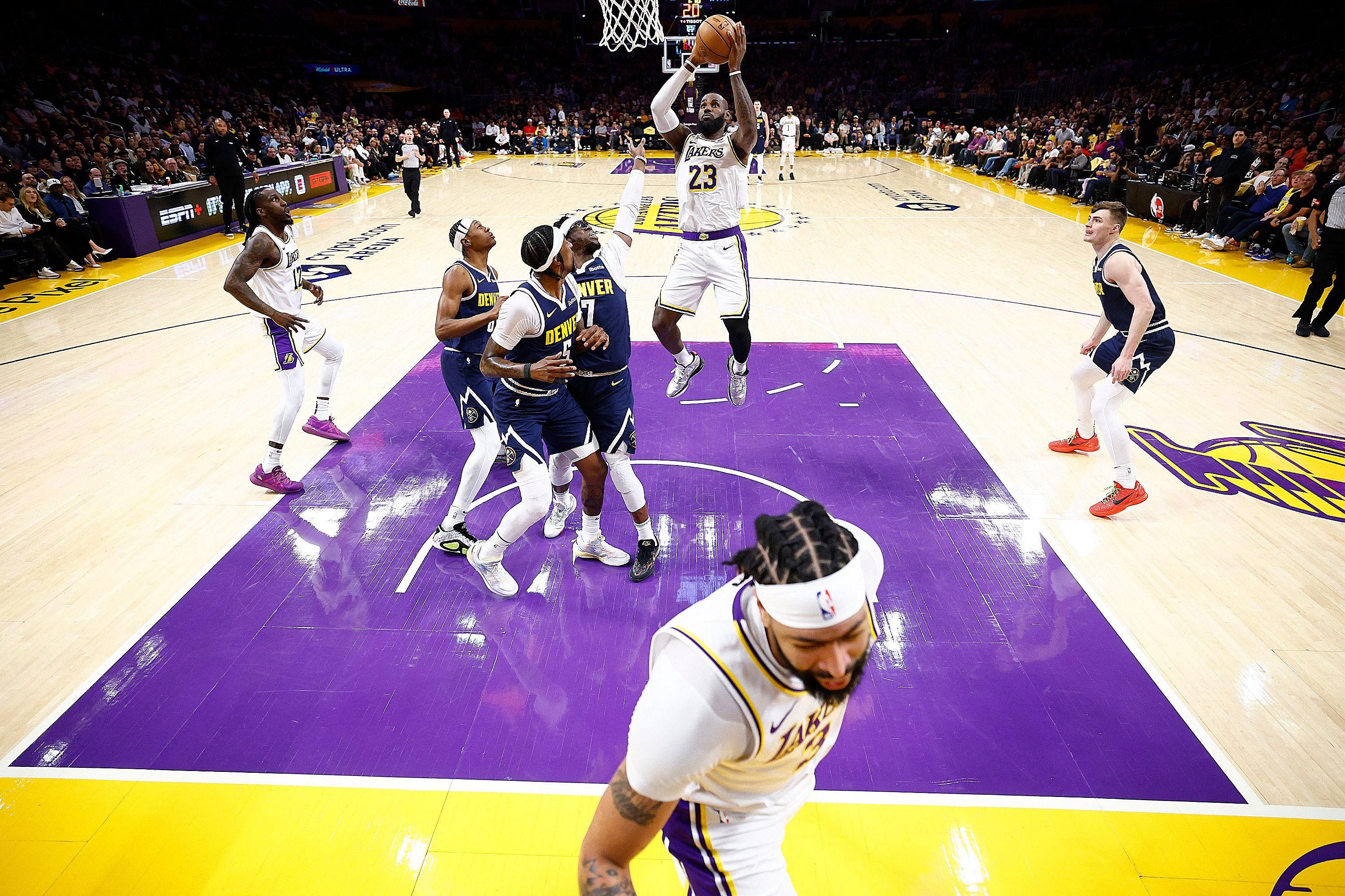 LeBron James stars as Los Angeles Lakers stay alive with NBA play-off win over Denver Nuggets