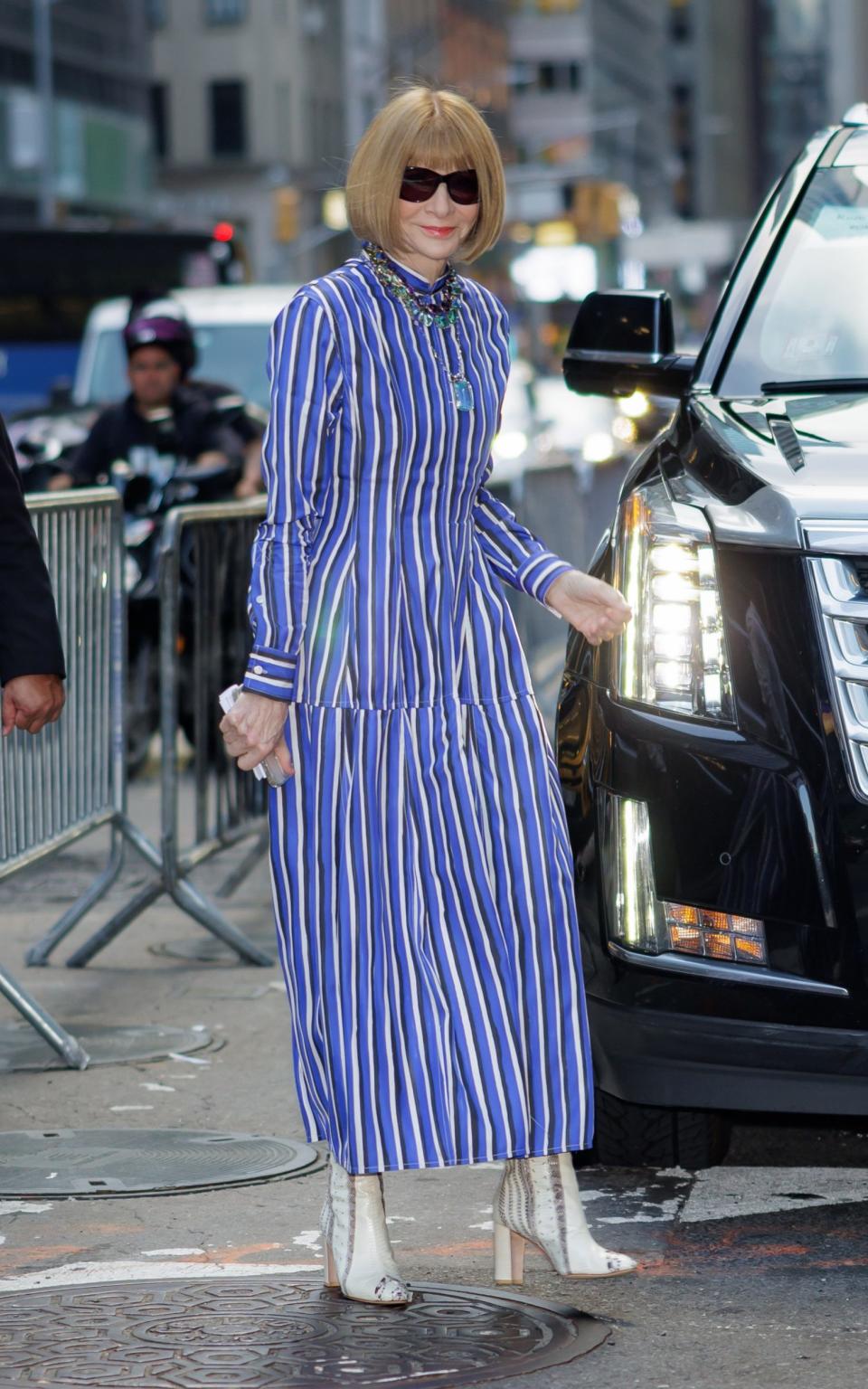 Christy Turlington returns to the catwalk for a Ralph Lauren show full of his greatest hits