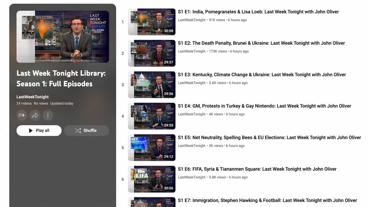 John Oliver fans, rejoice! 'Last Week Tonight' Season 1 is streaming for free on YouTube.
