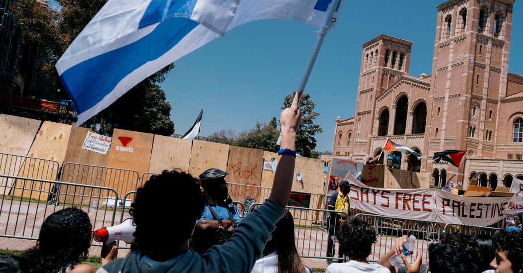 U.C.L.A. Declares Encampment Illegal, Says Protesters Should Leave